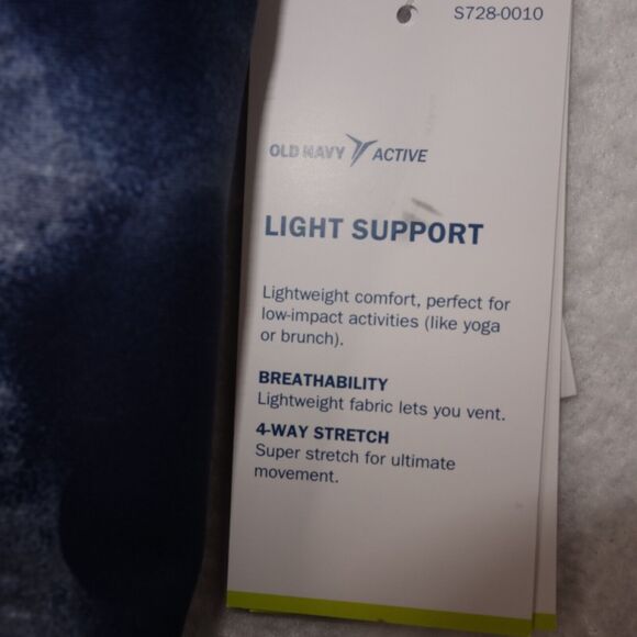 NEW Old Navy Women's 2X  Active Top Powersoft Light Support Bra  Blue White - Picture 4 of 7